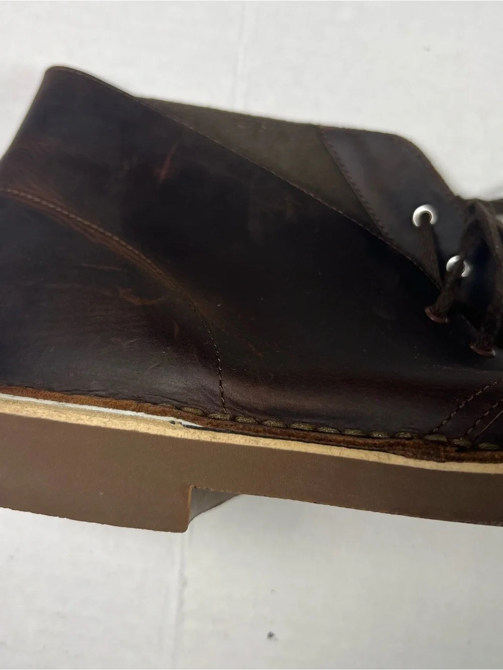 Men's Brown Leather Clarks Desert Boots - Rugged Lace-Up Style #casual #boho